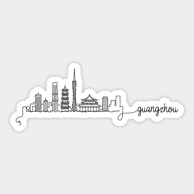 Guangzhou City Signature Sticker by kursatunsal